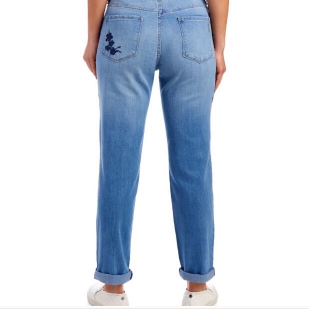 LAST! Size 6 Fit like 8 NWT Embroidered Boyf - Picture 2 of 9